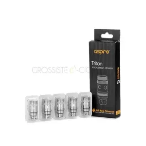 TRITON Résistance / 5pcs - ASPIRE : . - 0.4 oHms